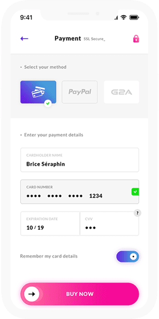 Game Payment on Phone